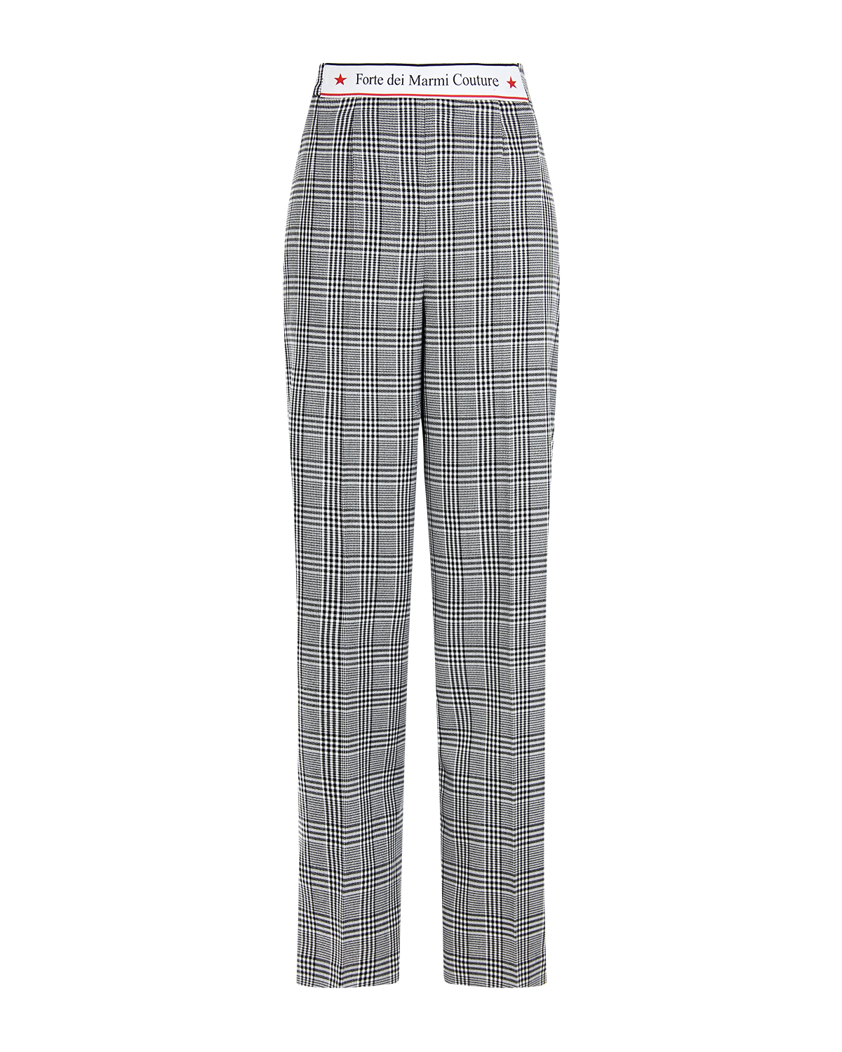 Прямые брюки в клетку Forte dei Marmi Couture, размер 42, цвет серый - фото 1