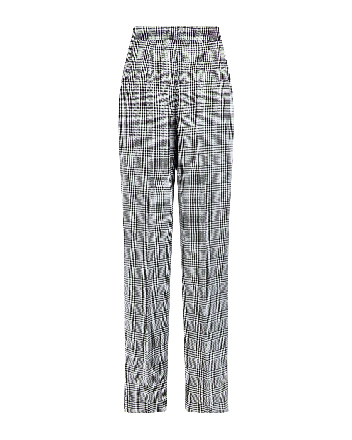 Прямые брюки в клетку Forte dei Marmi Couture, размер 42, цвет серый - фото 5