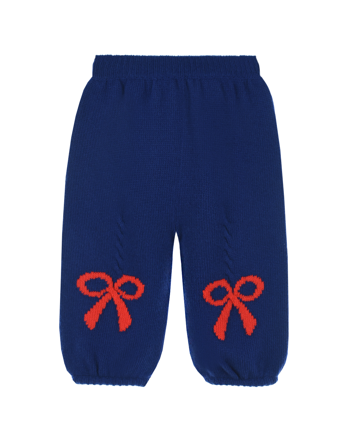 Вязаные брюки из шерсти GUCCI детские, размер 104, цвет синий - фото 3