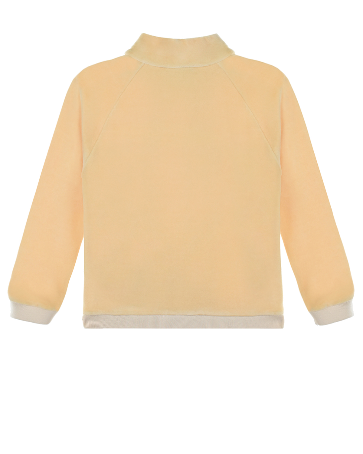 Спортивная куртка из велюра с вышитым логотипом GUCCI детская, размер 104, цвет кремовый - фото 2