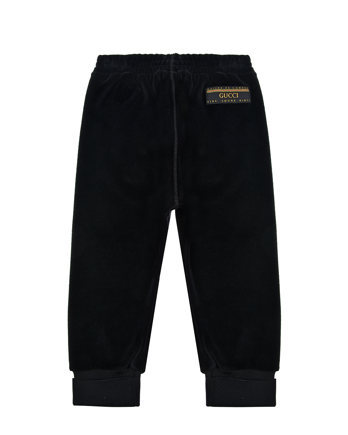 Черные спортивные брюки из вельвета GUCCI детские, размер 80, цвет черный - фото 2