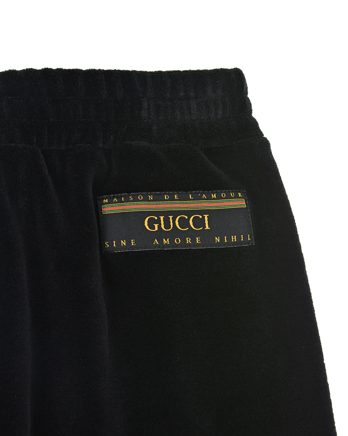 Черные спортивные брюки из вельвета GUCCI детские, размер 80, цвет черный - фото 3