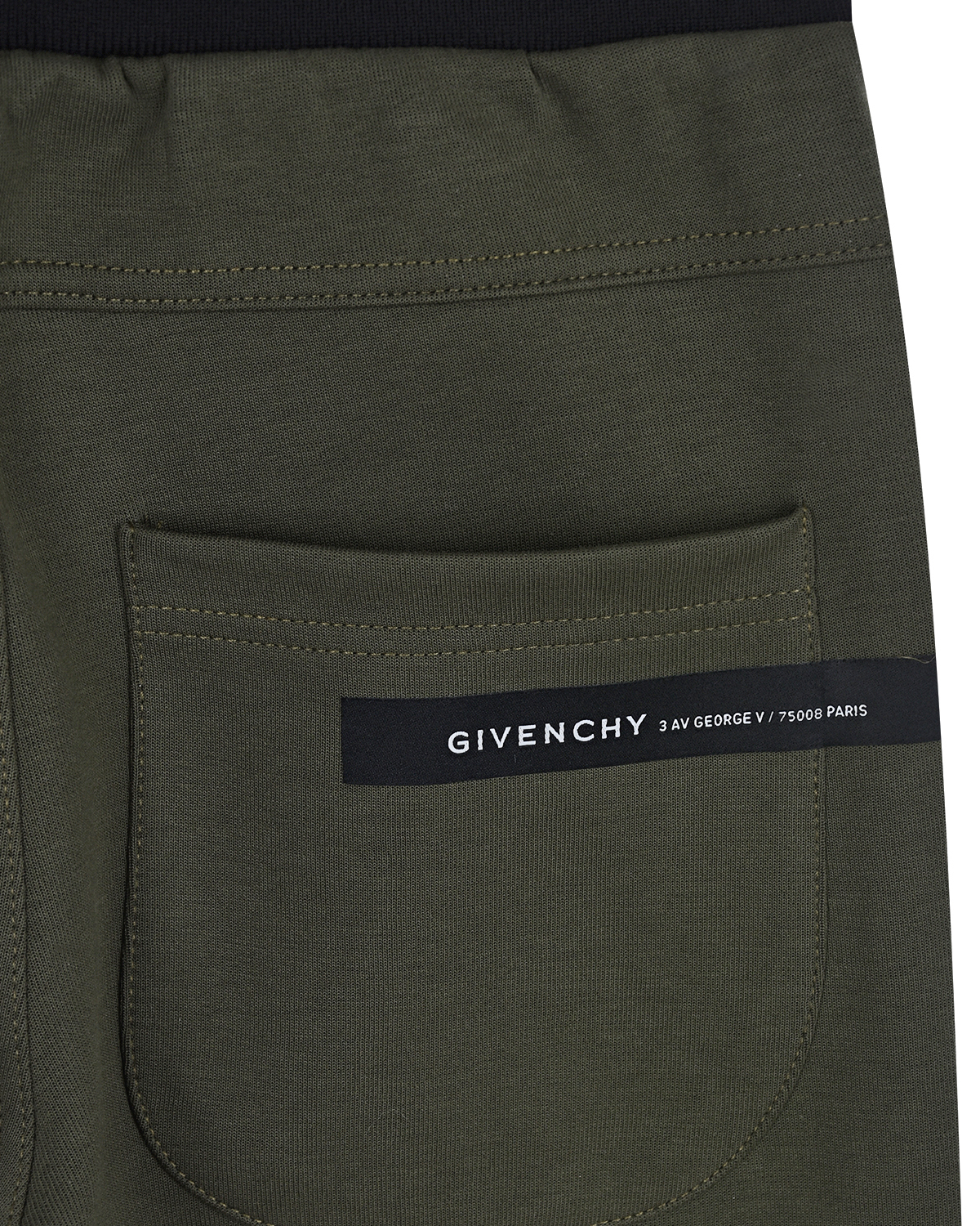 Спортивные брюки с логотипом на карманах Givenchy детские, размер 104, цвет хаки - фото 4