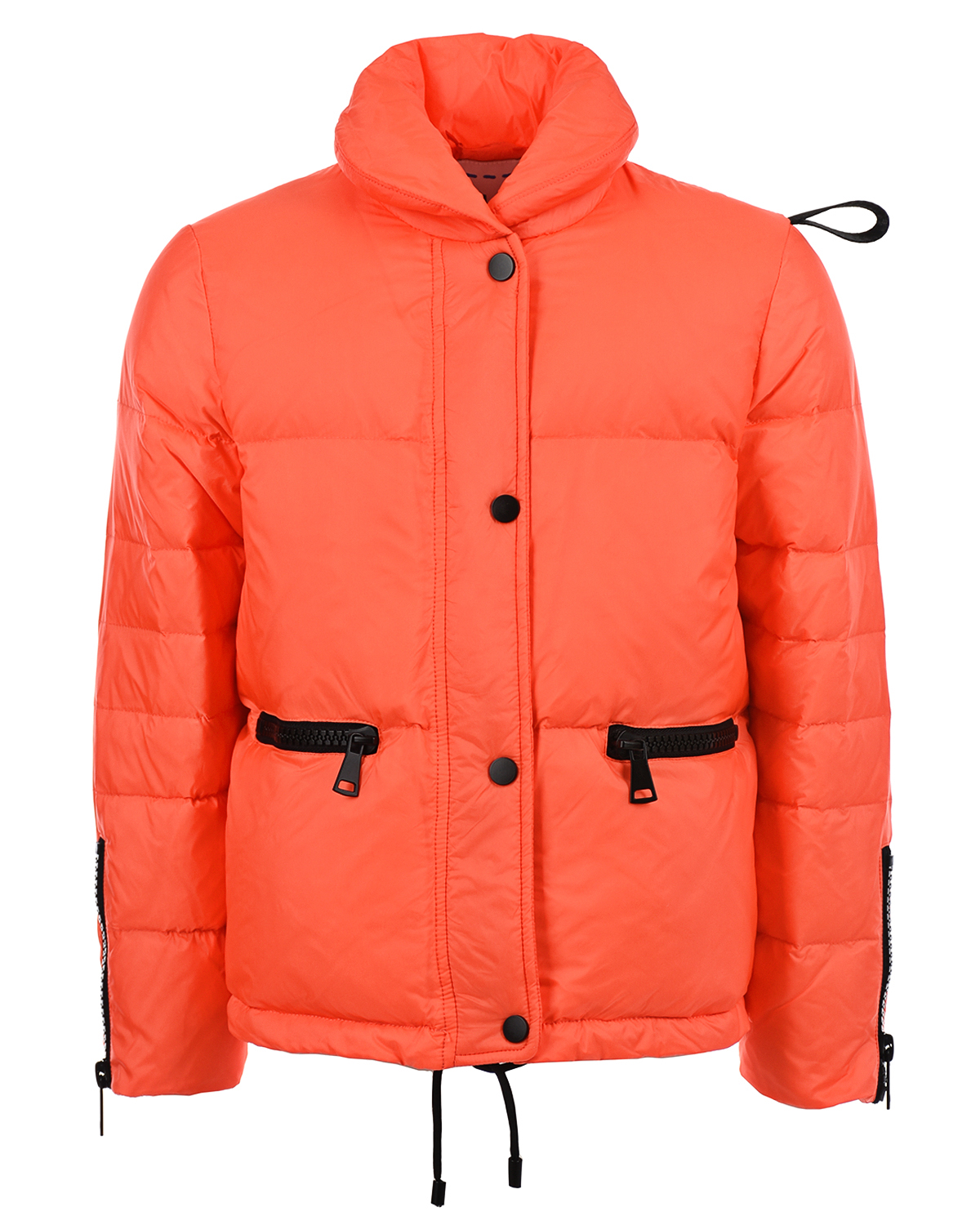 Оранжевая стеганая куртка-пуховик Glox детская, размер 140, цвет оранжевый - фото 1