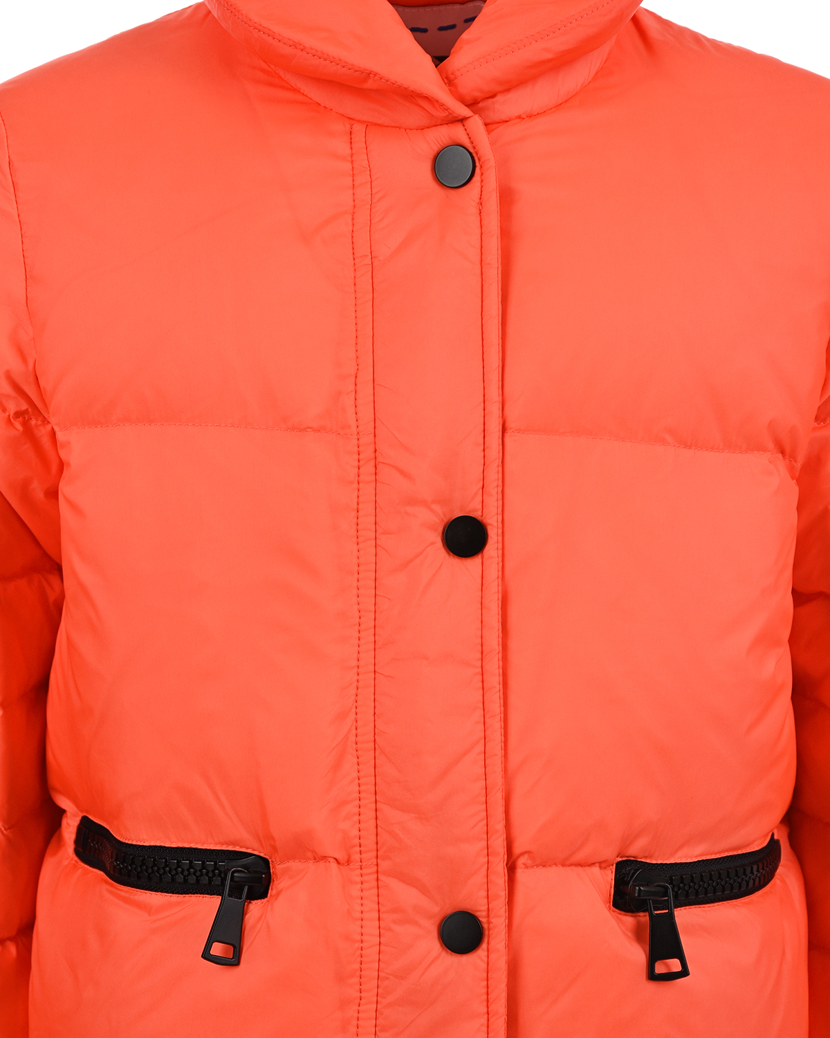 Оранжевая стеганая куртка-пуховик Glox детская, размер 140, цвет оранжевый - фото 3