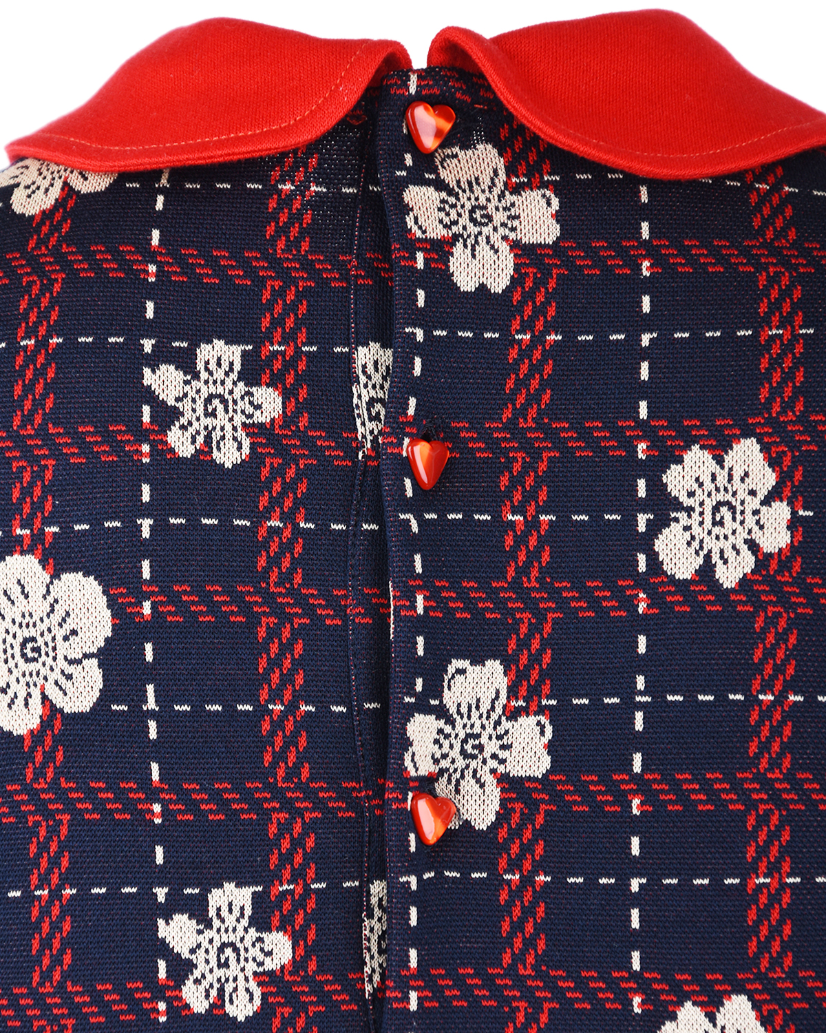 Клетчатое платье с цветочным узором GUCCI детское, размер 104 - фото 4