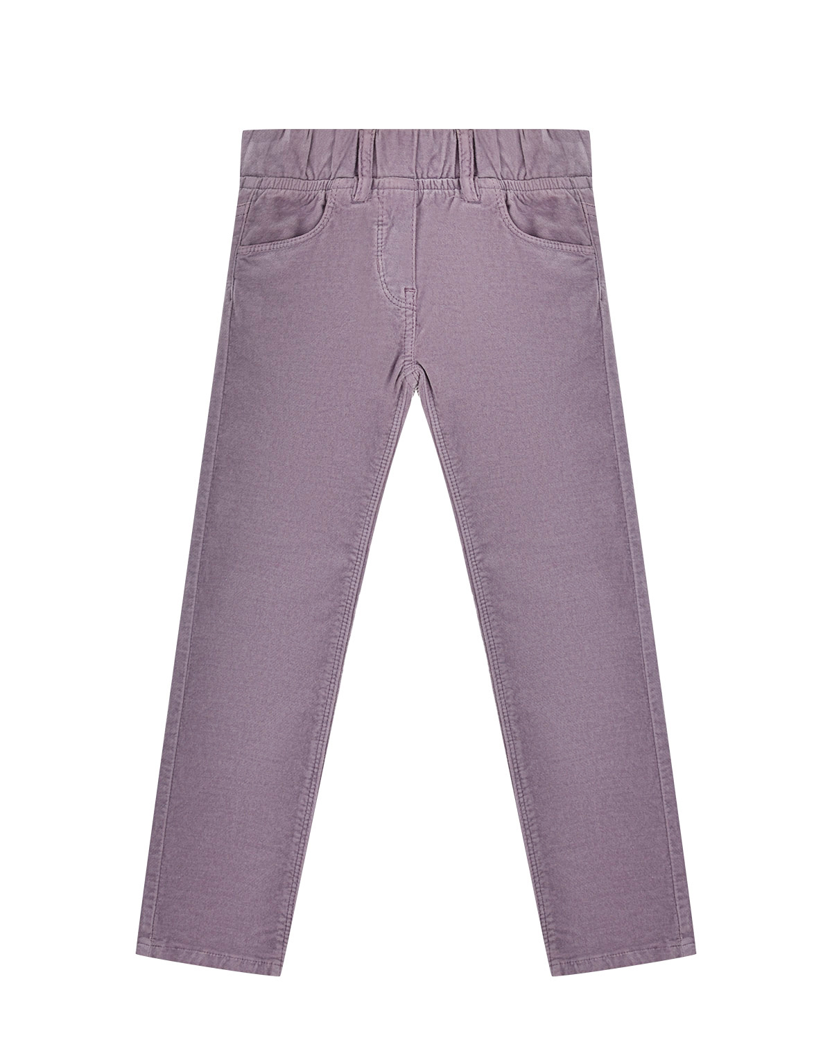 Сиреневые брюки из вельвета IL Gufo детские, размер 116, цвет сиреневый - фото 1