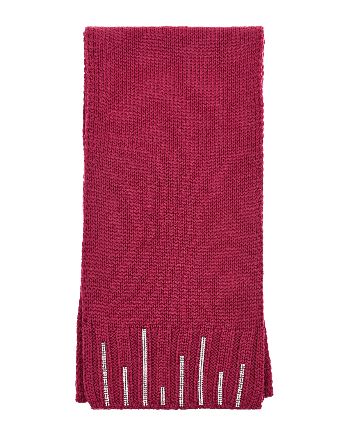 Шерстяной шарф со стразами Joli Bebe детский, размер unica, цвет розовый - фото 2