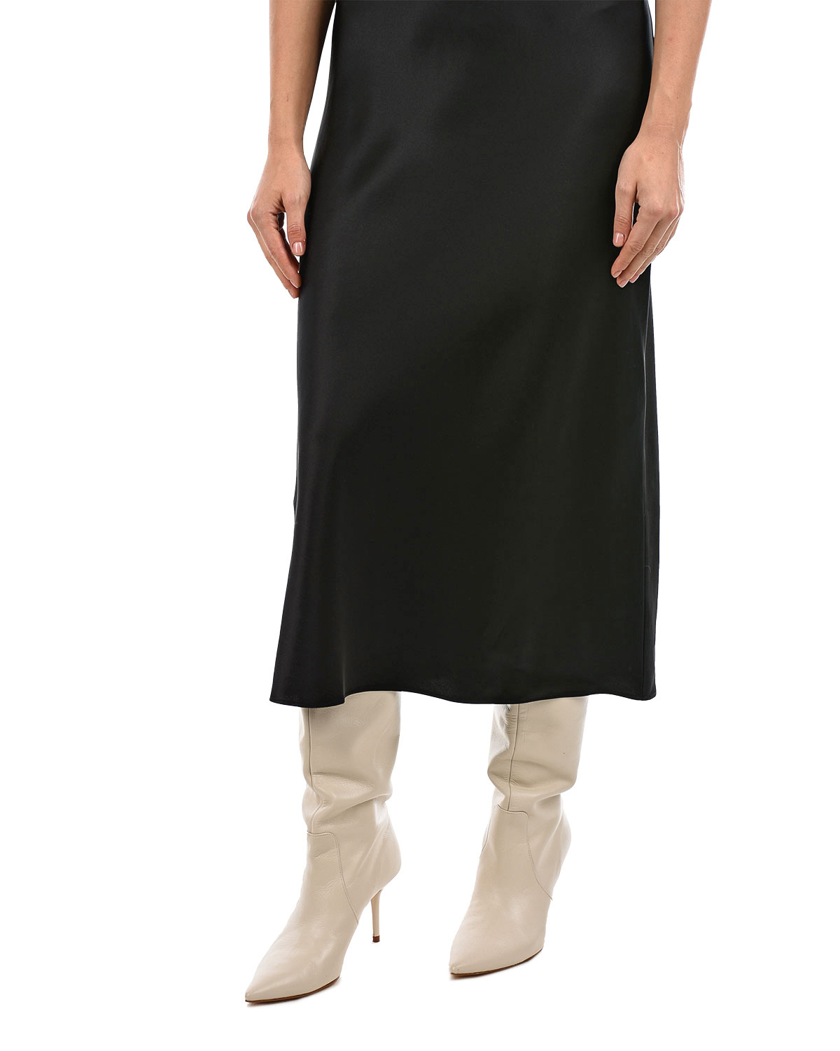 Черное шелковое платье Joseph, размер 40, цвет черный - фото 7
