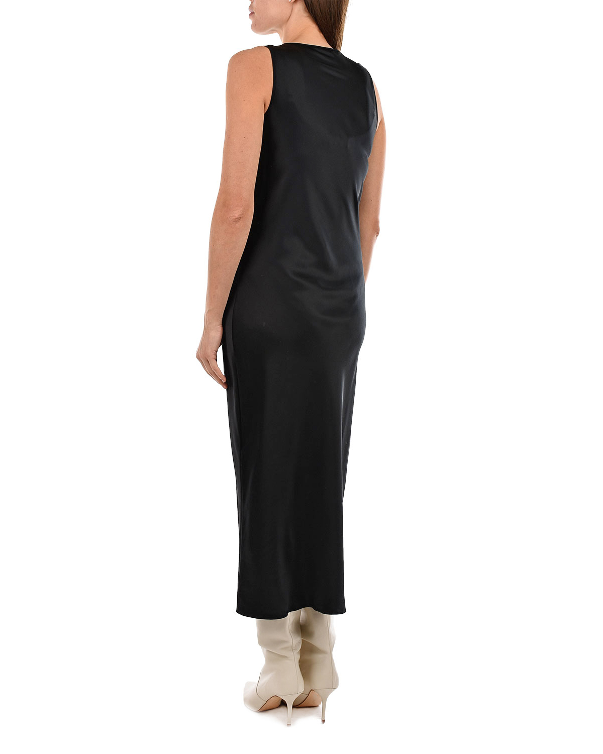 Черное шелковое платье Joseph, размер 40, цвет черный - фото 4