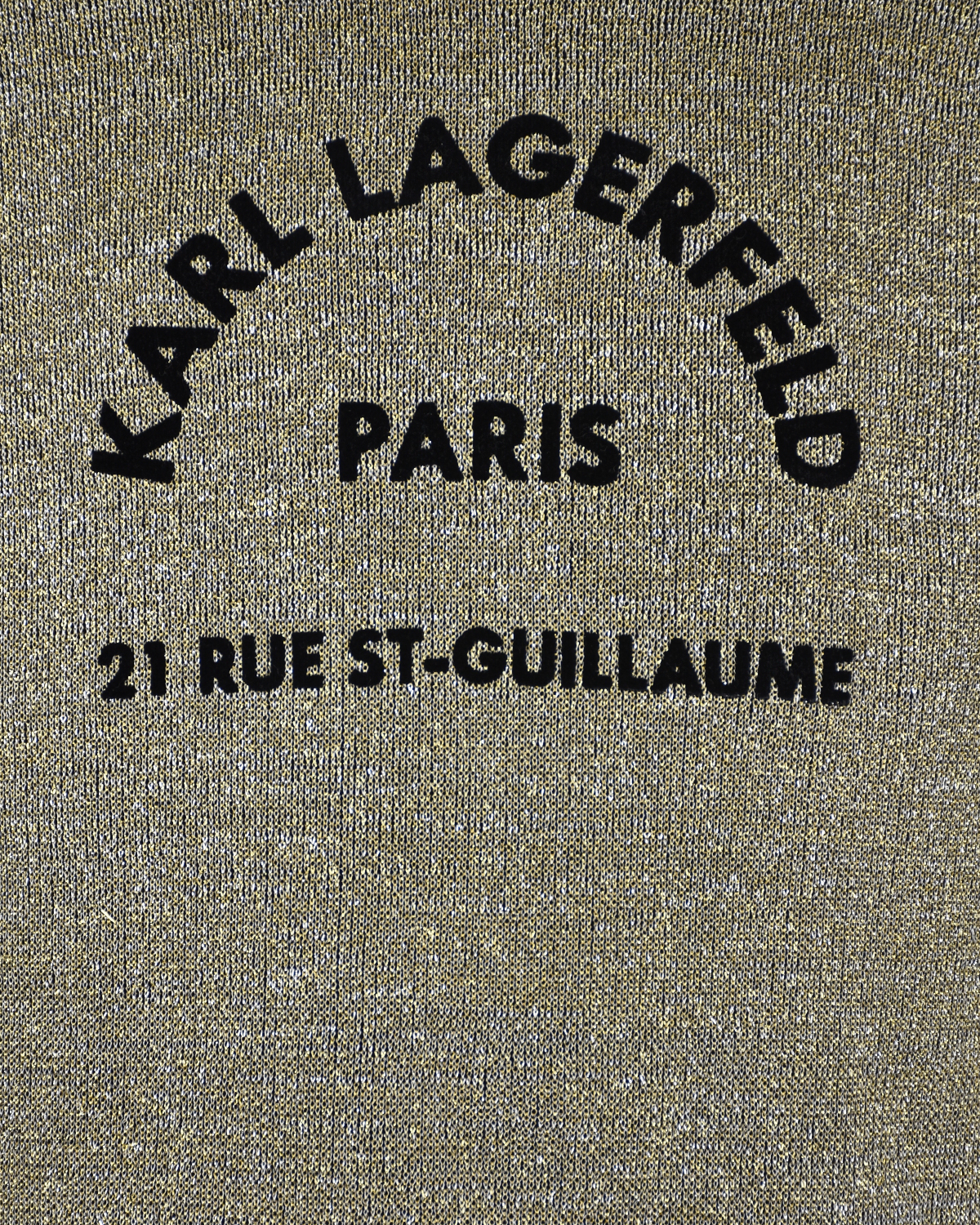Трикотажнное платье с люрексом Karl Lagerfeld kids детское, размер 140, цвет золотой - фото 3