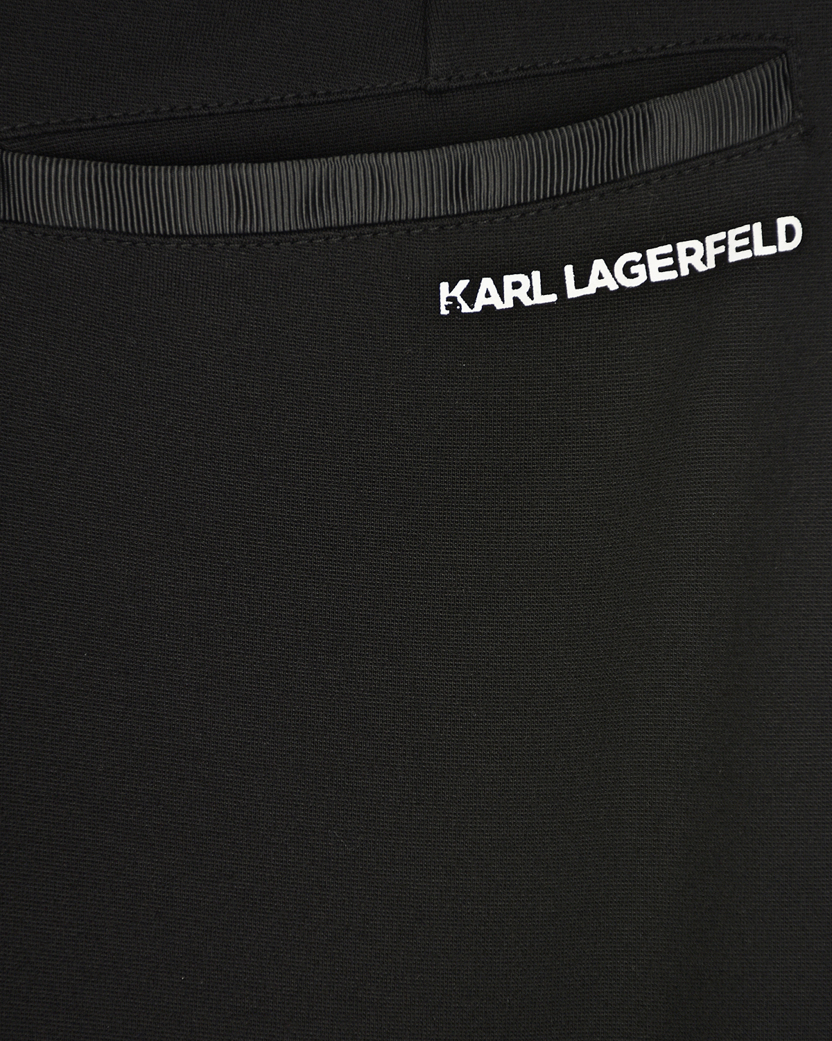 Черные джеггинсы с логотипом Karl Lagerfeld kids детские, размер 140, цвет черный - фото 3