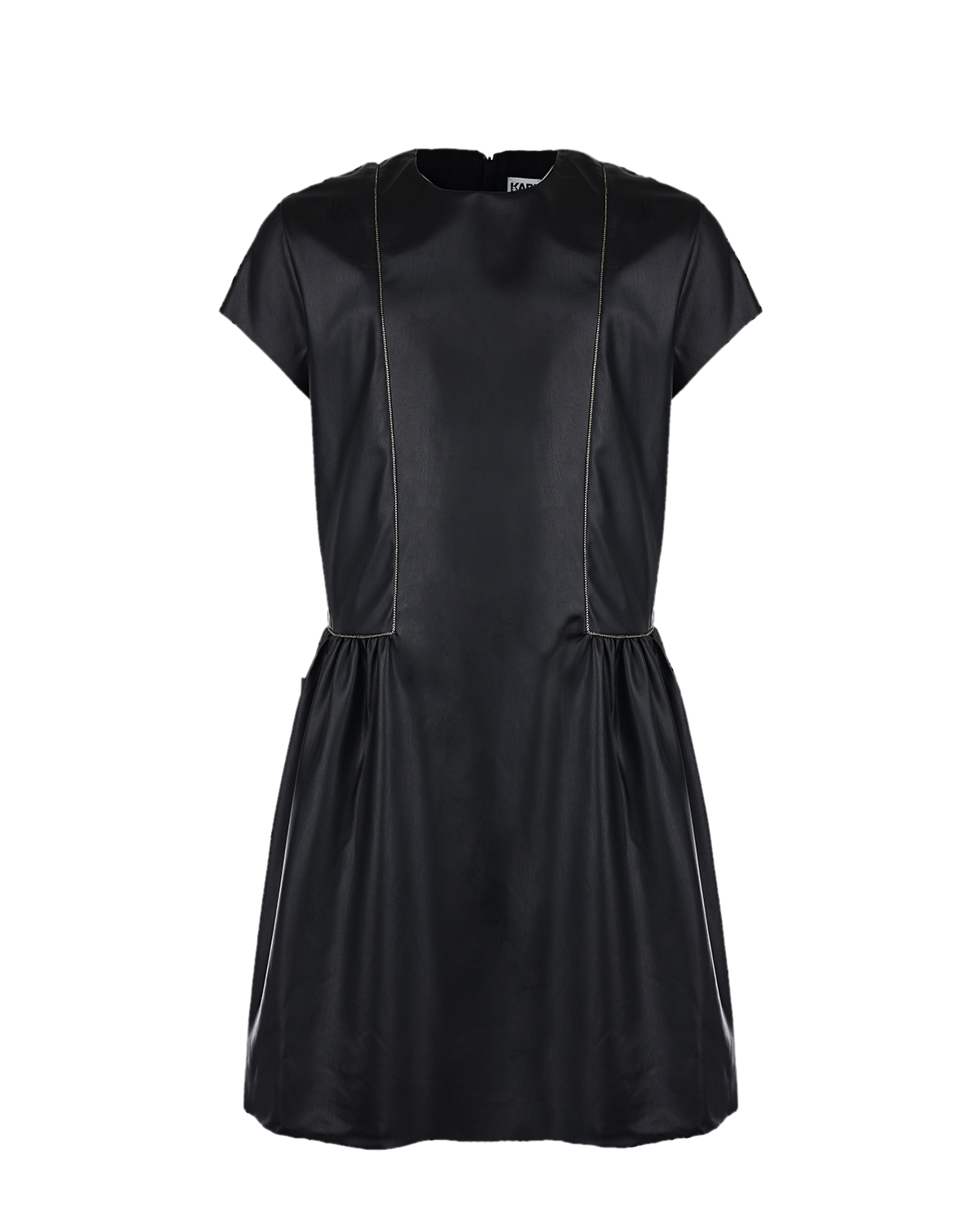 Черное платье с короткими рукавами Karl Lagerfeld kids детское, размер 140, цвет черный - фото 1