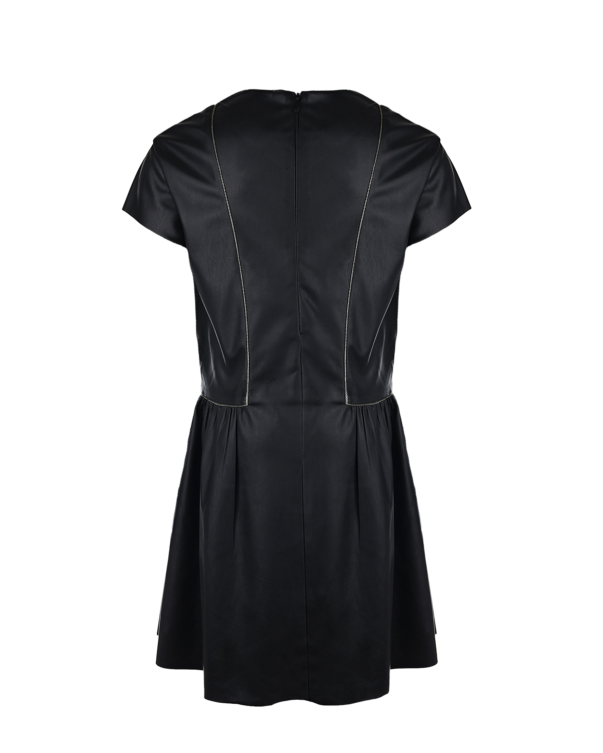 Черное платье с короткими рукавами Karl Lagerfeld kids детское, размер 140, цвет черный - фото 2