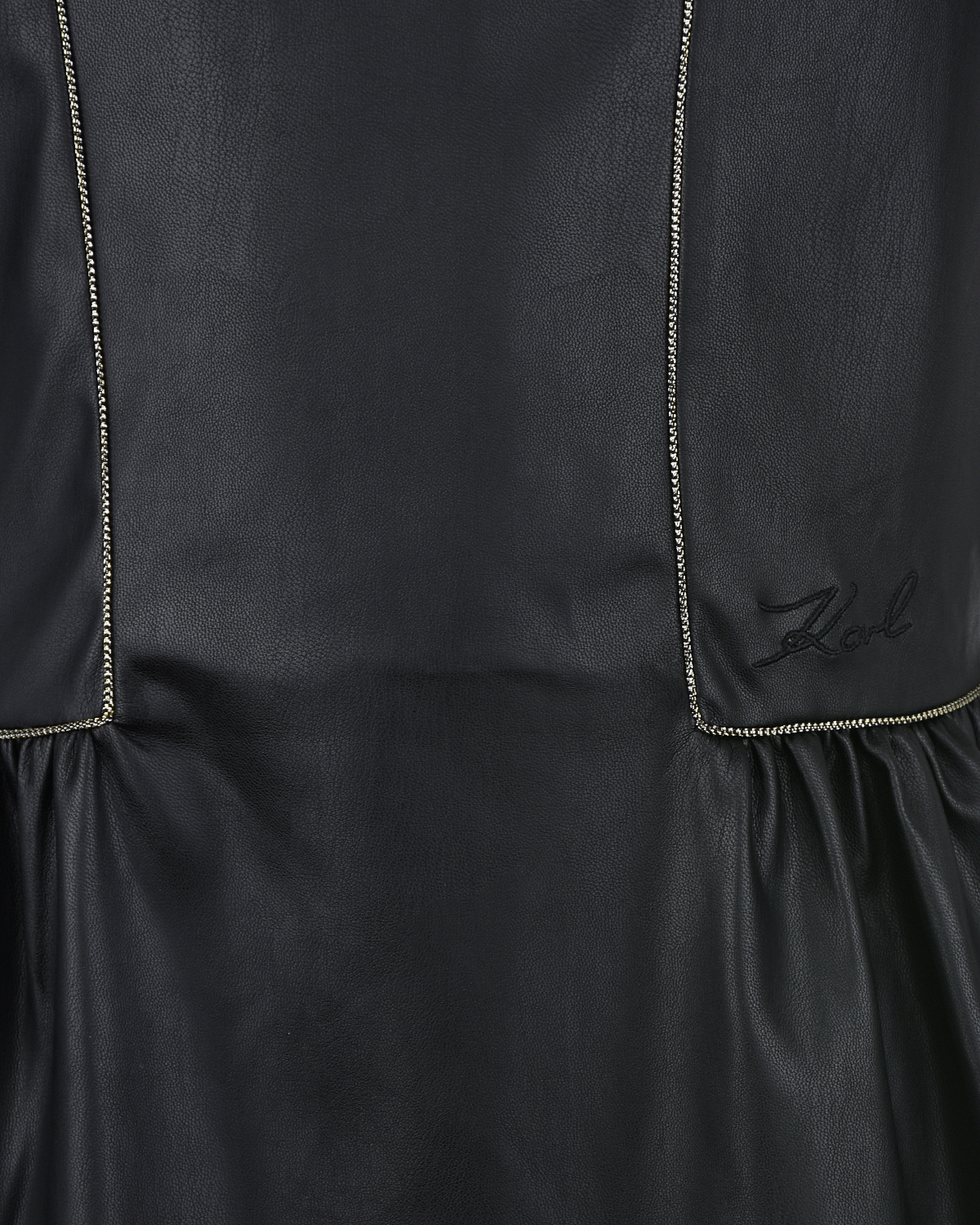 Черное платье с короткими рукавами Karl Lagerfeld kids детское, размер 140, цвет черный - фото 3