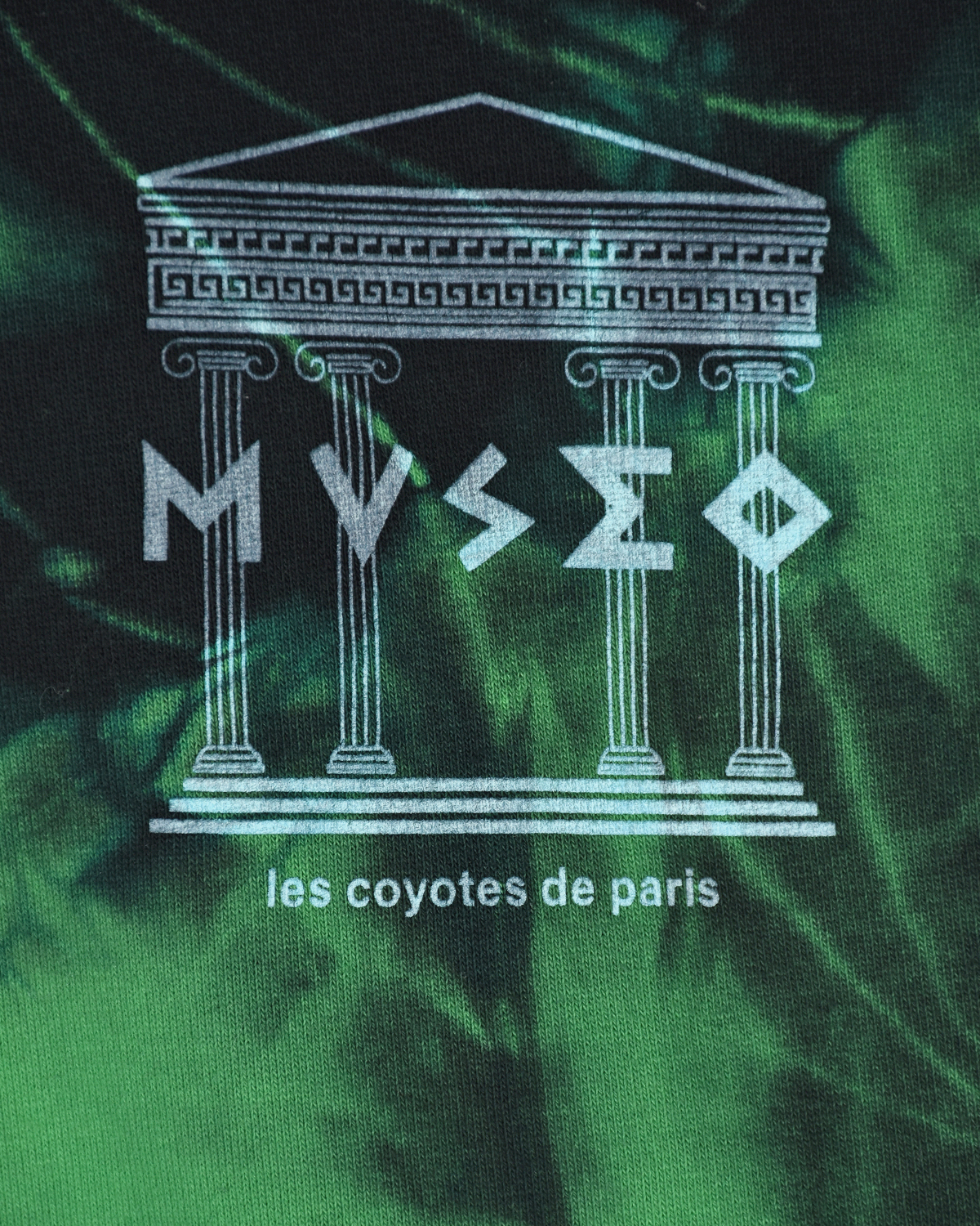 Зеленая толстовка-худи с принтом "museo" Les Coyotes de Paris детская, размер 180, цвет зеленый - фото 4