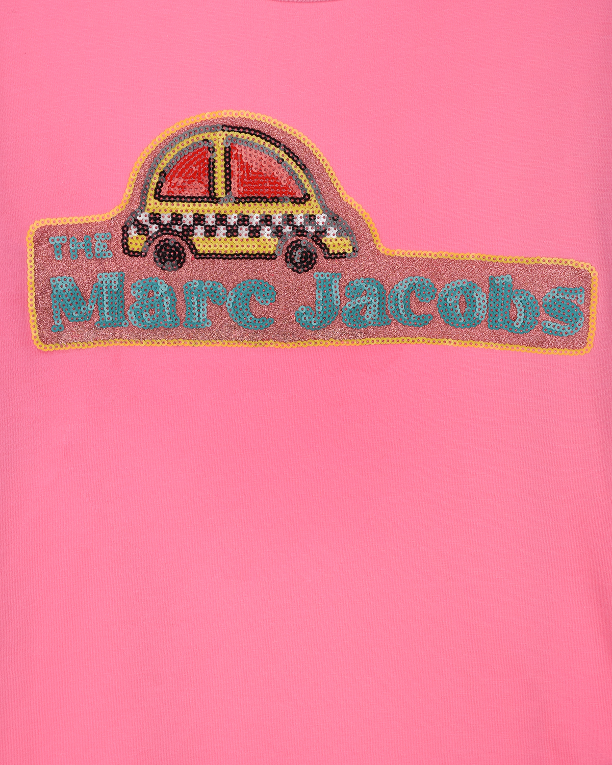 Розовая толстовка с принтом "Такси" Marc Jacobs (The) детская, размер 110, цвет розовый Розовая толстовка с принтом "Такси" Marc Jacobs (The) детская - фото 3