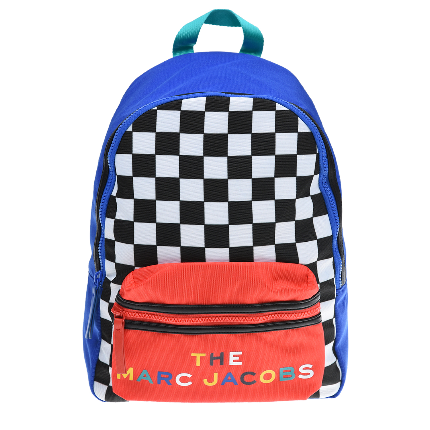 Рюкзак с шахматным принтом 40х12х28 см Little Marc Jacobs детский, размер unica, цвет мультиколор - фото 1