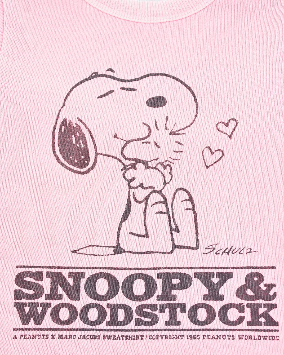 Розовое платье с принтом "Snoopy&Woodstock" Little Marc Jacobs детское, размер 86, цвет розовый - фото 4