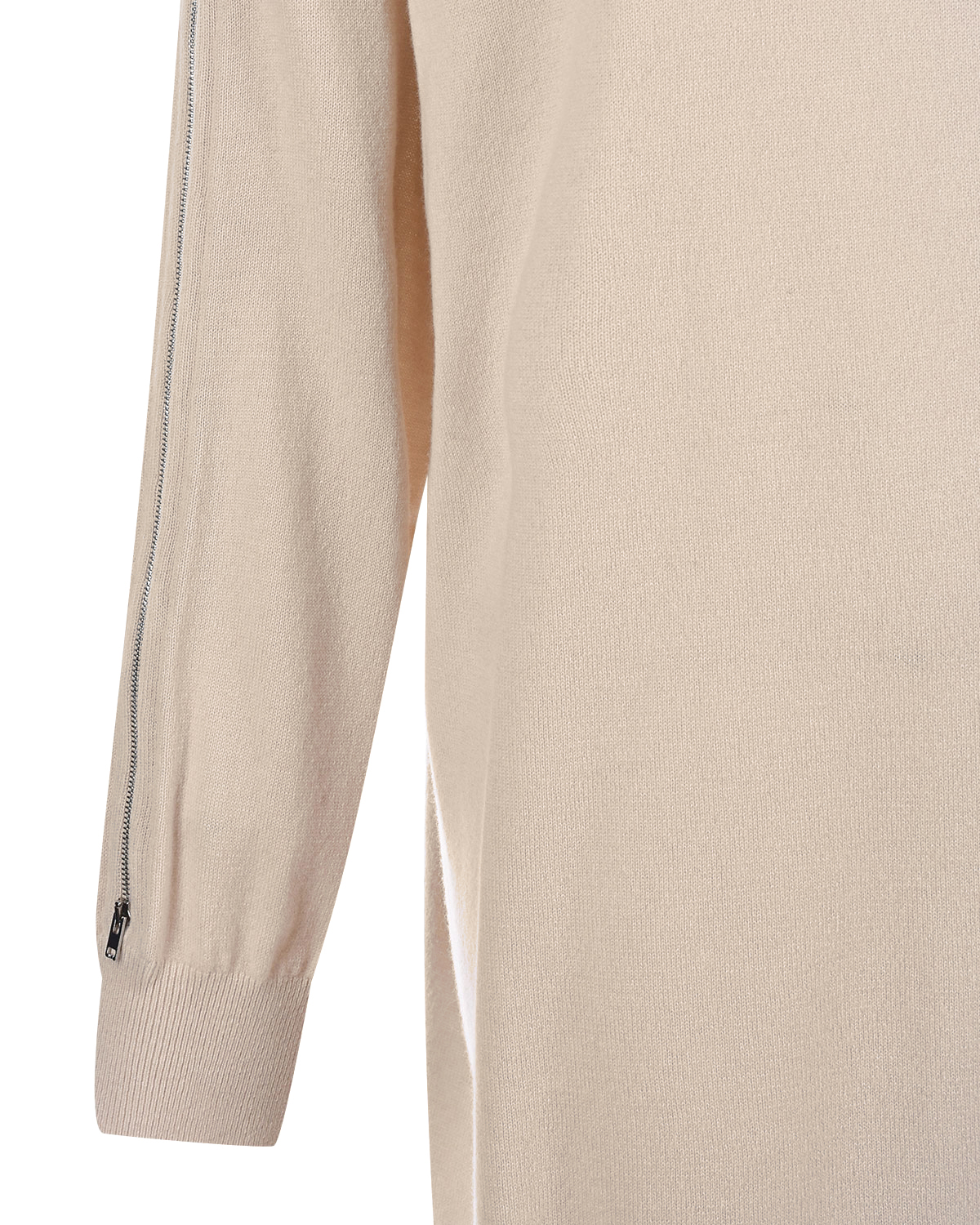 Бежевое платье из шерсти и кашемира MRZ, размер 40, цвет бежевый - фото 8