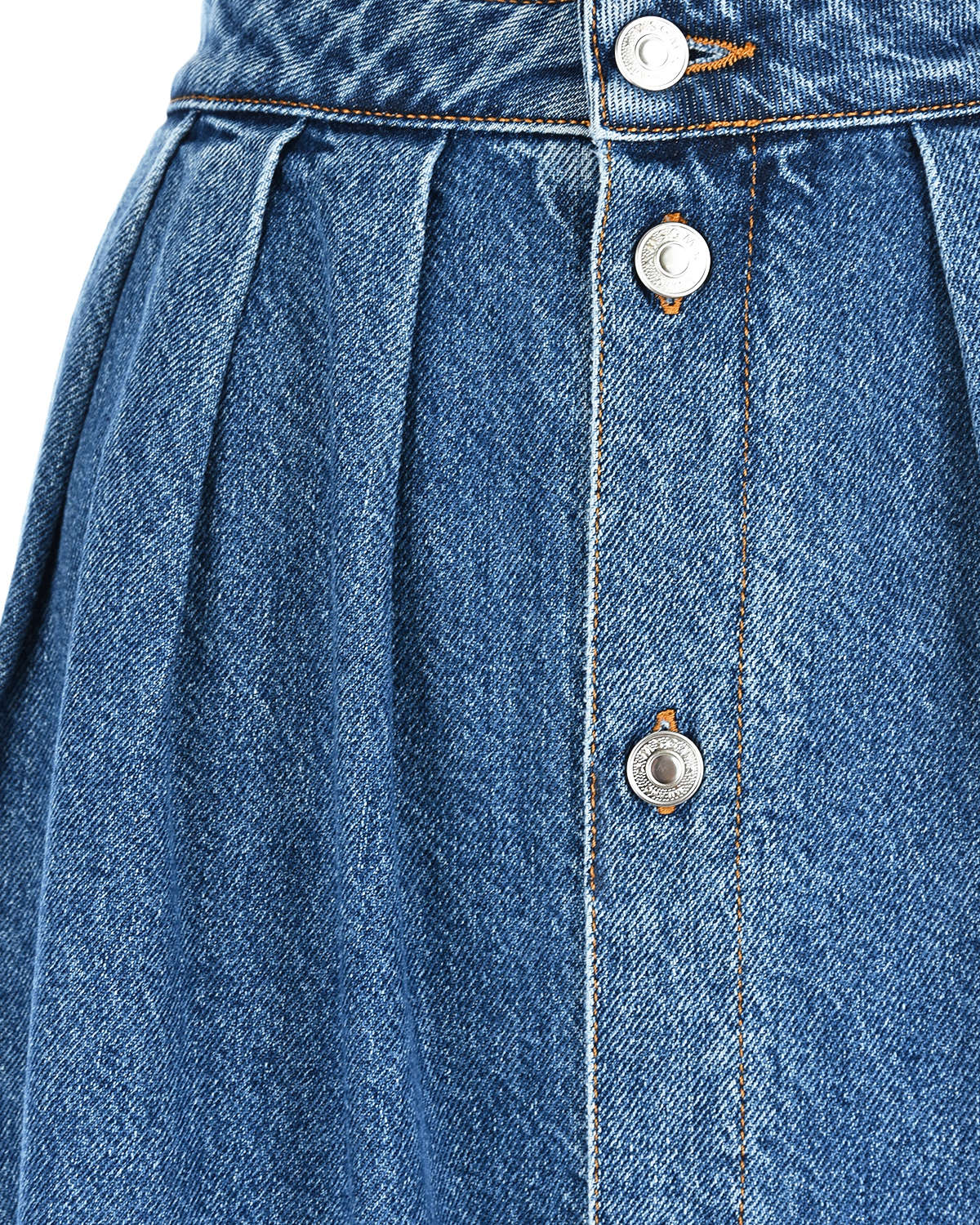 Синяя джинсовая юбка MSGM, размер 40, цвет синий - фото 6