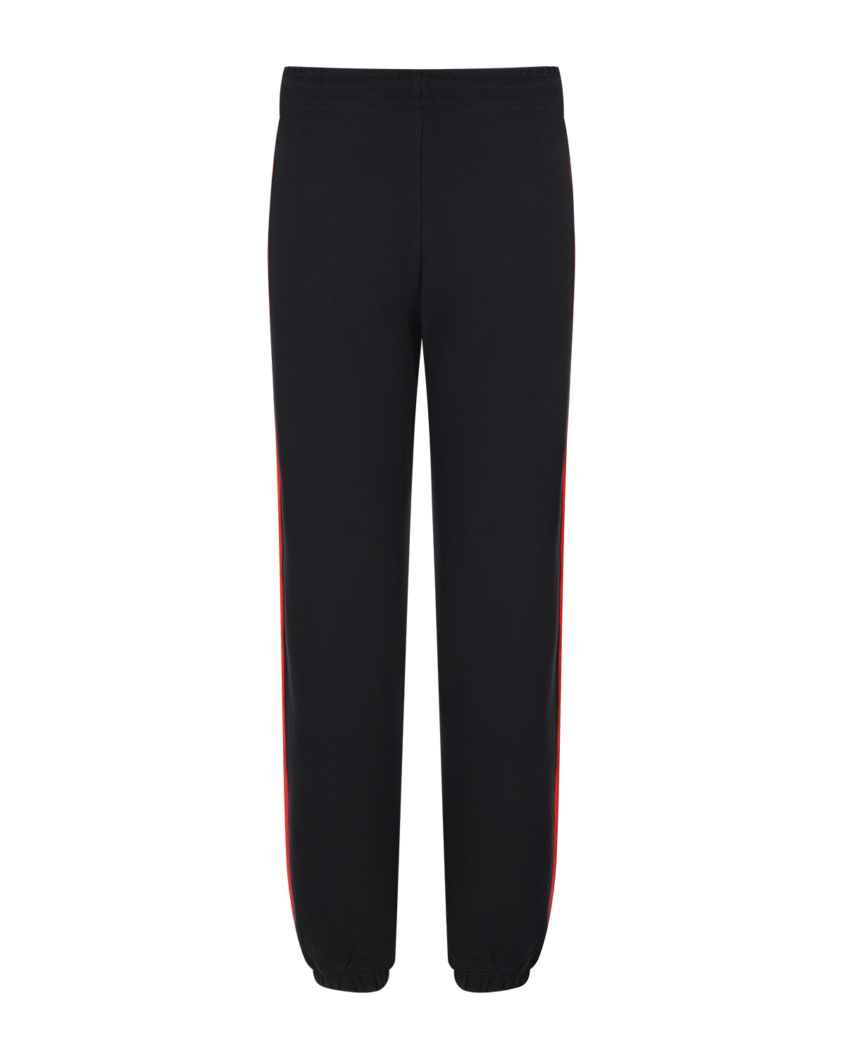 Черные спортивные брюки с красными лампасами MSGM, размер 40, цвет черный - фото 5