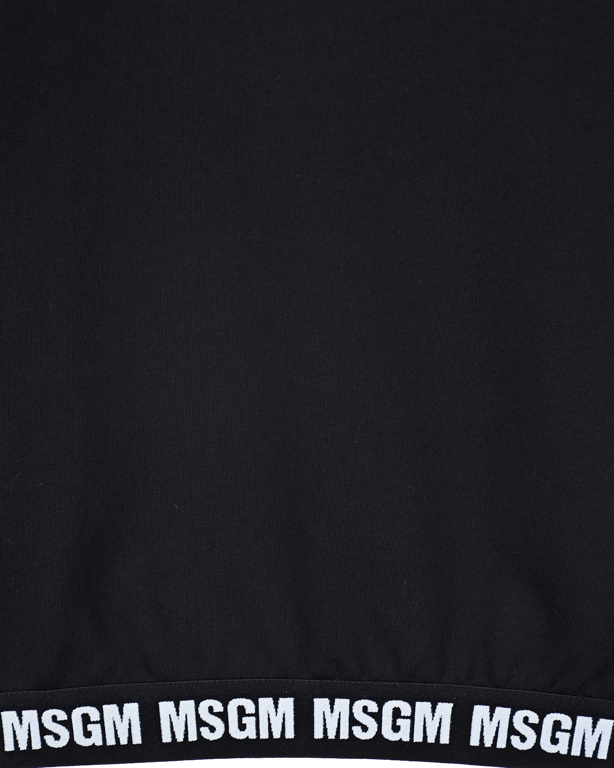 Черный свитшот с принтом "you" MSGM детский, размер 152 - фото 4