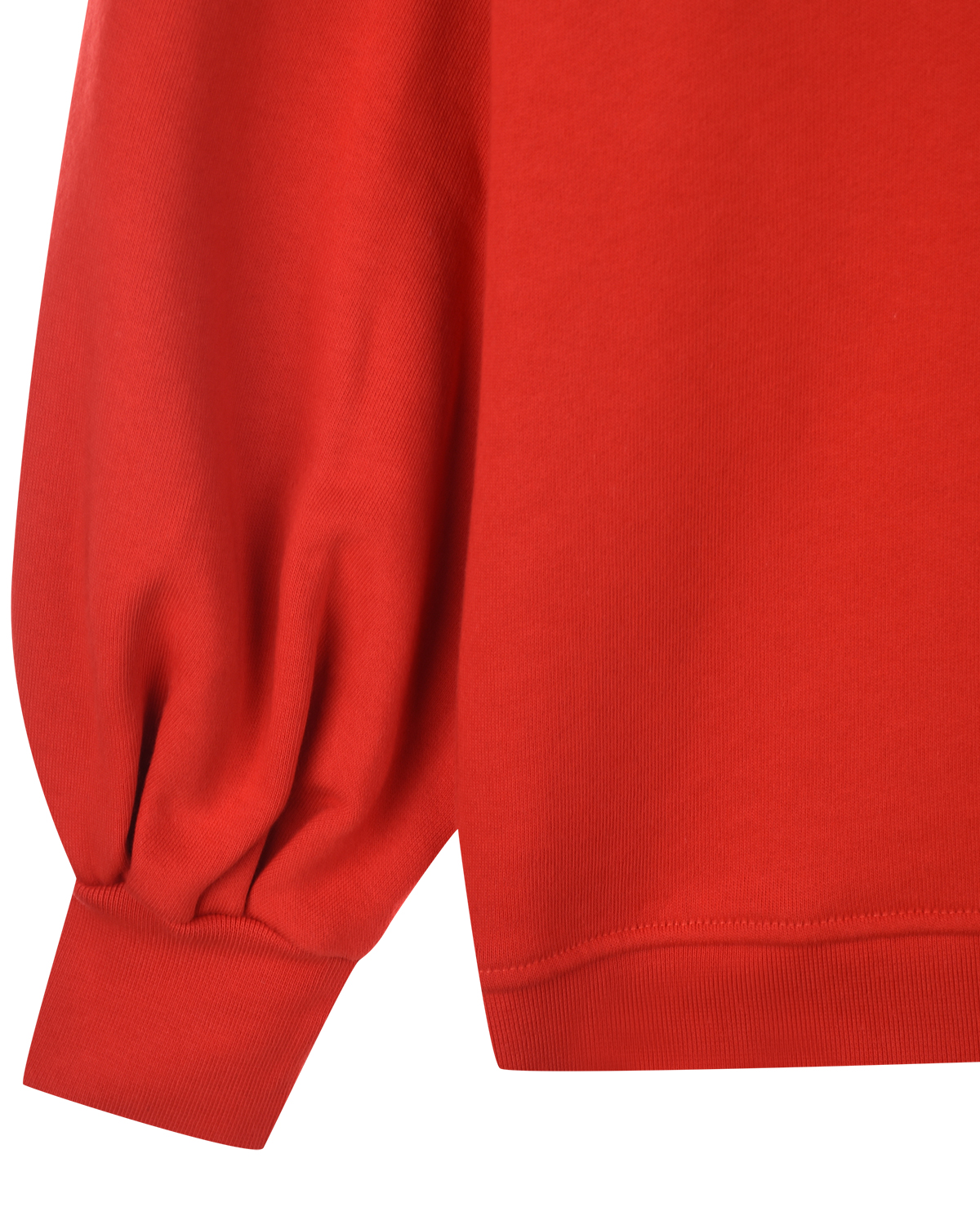 Красный свитшот с аппликацией из пайеток MSGM детский, размер 140 - фото 5