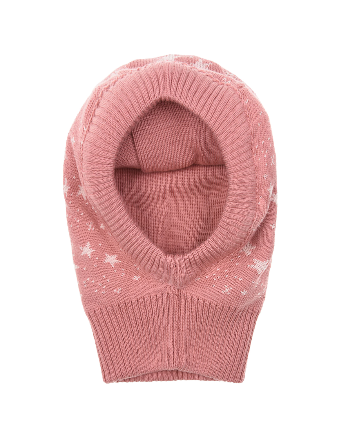 Розовая шапка-шлум с принтом "звездочки" MaxiMo детская, размер 45, цвет розовый - фото 2