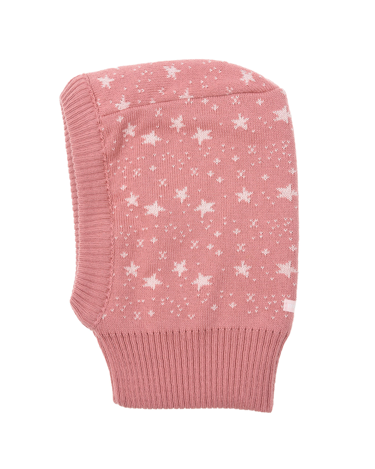 Розовая шапка-шлум с принтом "звездочки" MaxiMo детская, размер 45, цвет розовый - фото 3