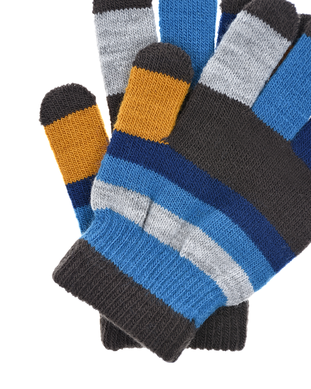 Комплект из двух пар перчаток Keio Brown Darkness Molo детский, размер 140, цвет серый - фото 5