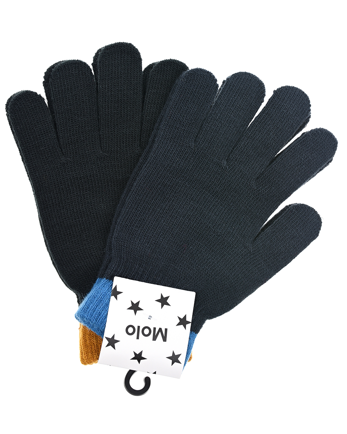 Комплект из двух пар перчаток Kello Dark Navy Molo детский, размер 176, цвет черный - фото 1