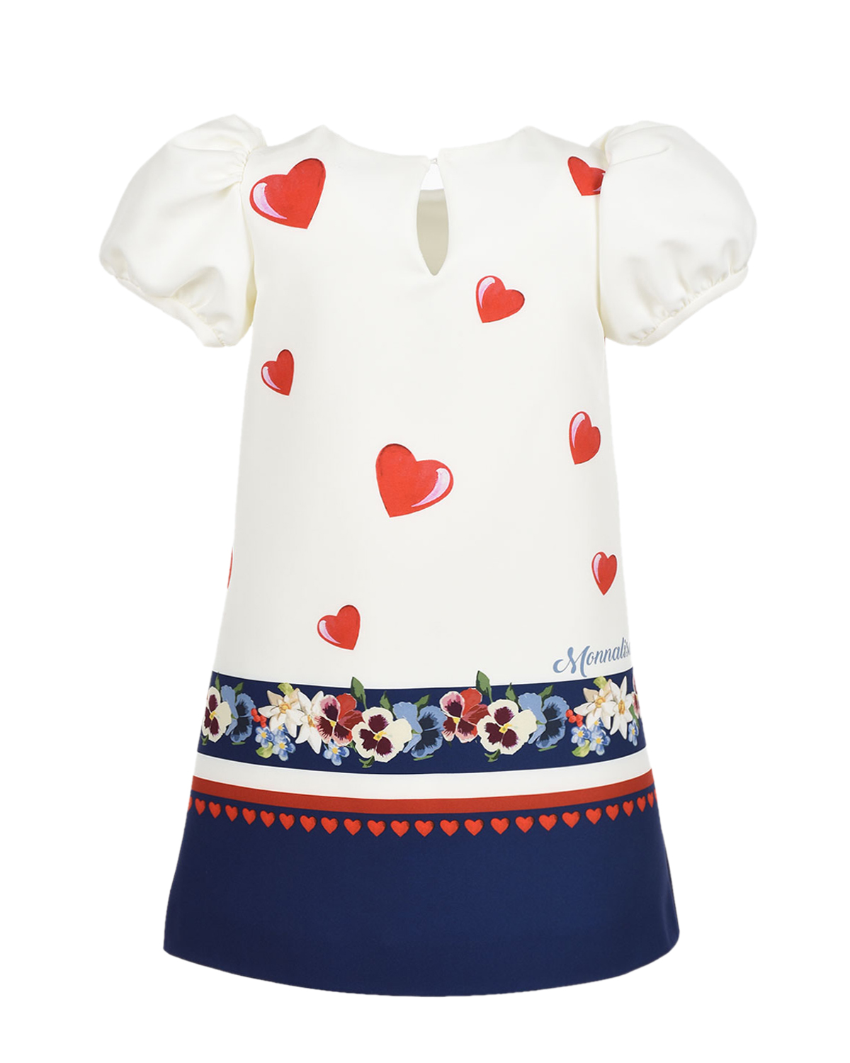 Платье с принтом Минни Маус Monnalisa детское, размер 104, цвет белый - фото 2