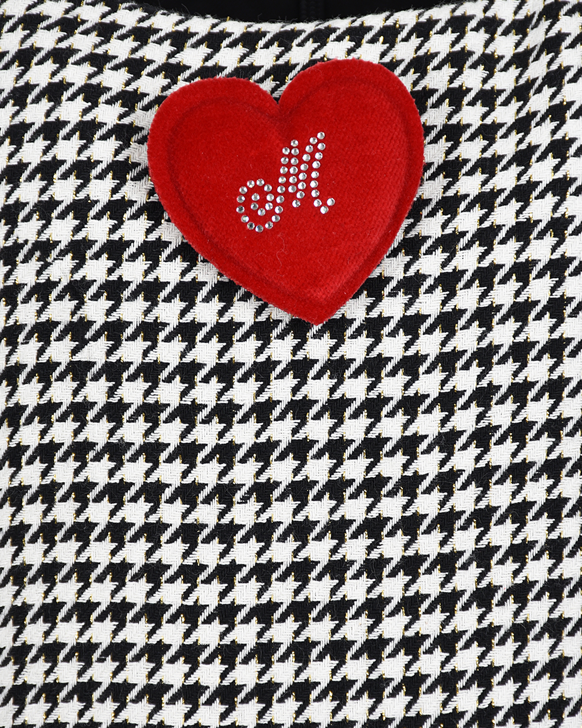 Платье с объемным декором в форме сердца Monnalisa детское, размер 104, цвет мультиколор - фото 3