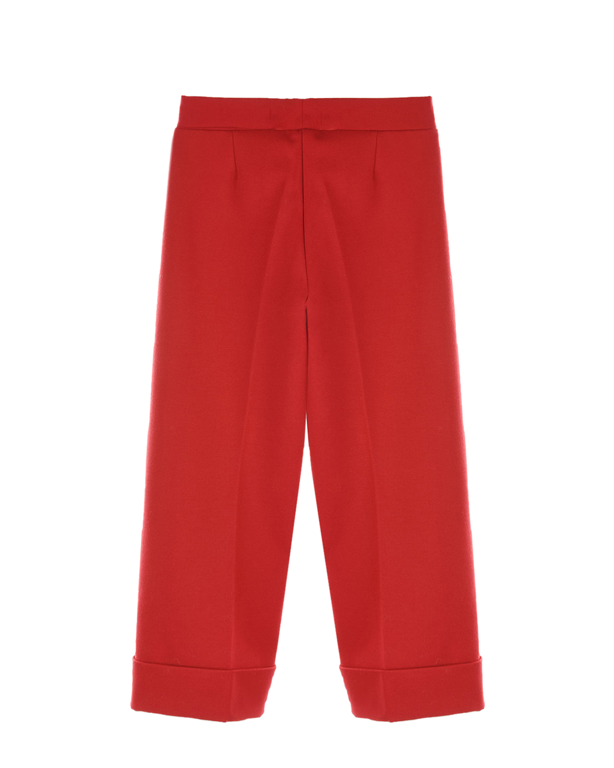 Красные брюки с отворотами Monnalisa детские, размер 104, цвет красный - фото 2