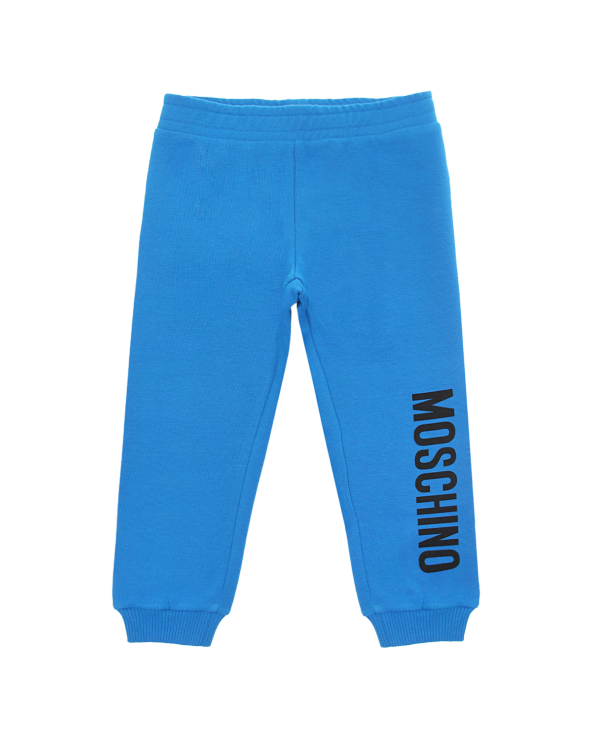 Голубые спортивные брюки с логотипом Moschino детские, размер 74, цвет голубой - фото 1