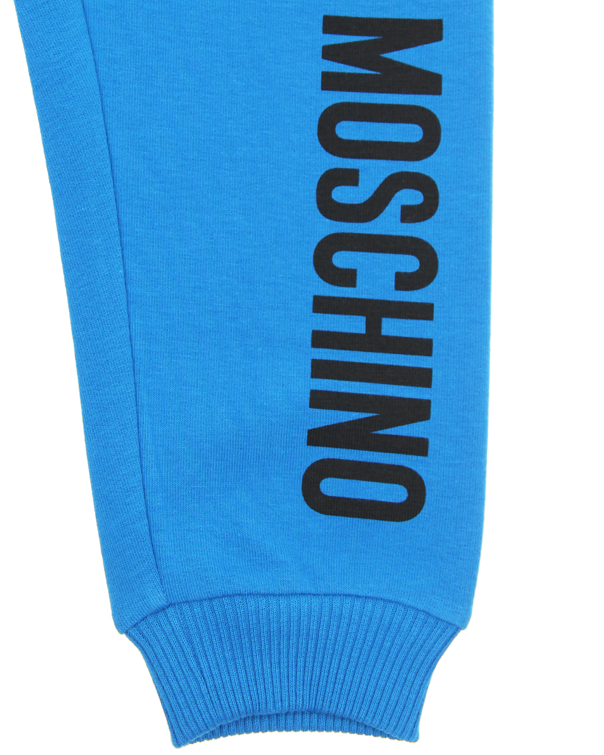 Голубые спортивные брюки с логотипом Moschino детские, размер 74, цвет голубой - фото 3