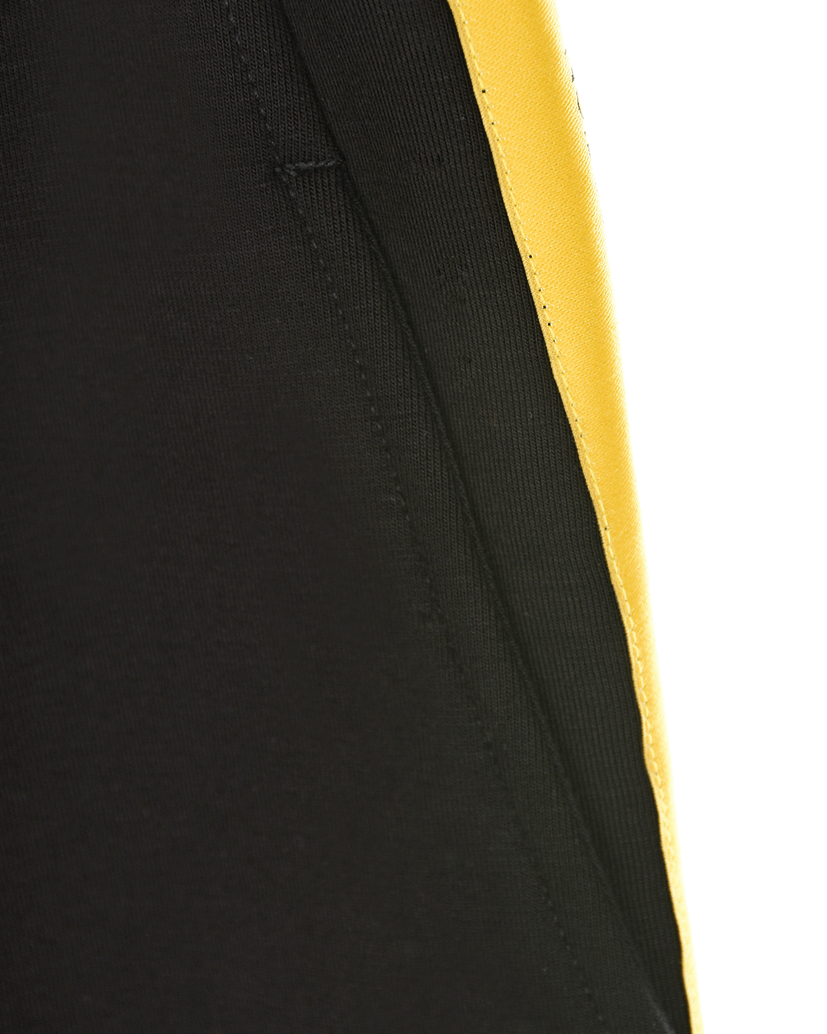 Спортивные брюки с желтыми лампасами Neil Barrett детские, размер 140, цвет черный - фото 3