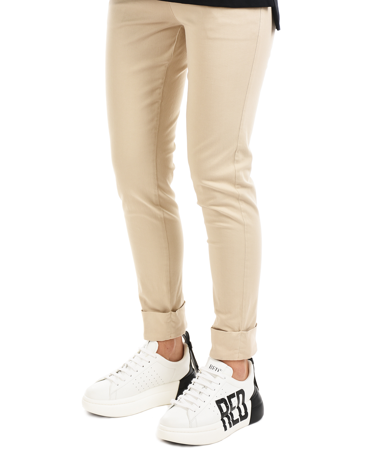 Бежевые брюки с подворотами Panicale, размер 42, цвет бежевый - фото 8