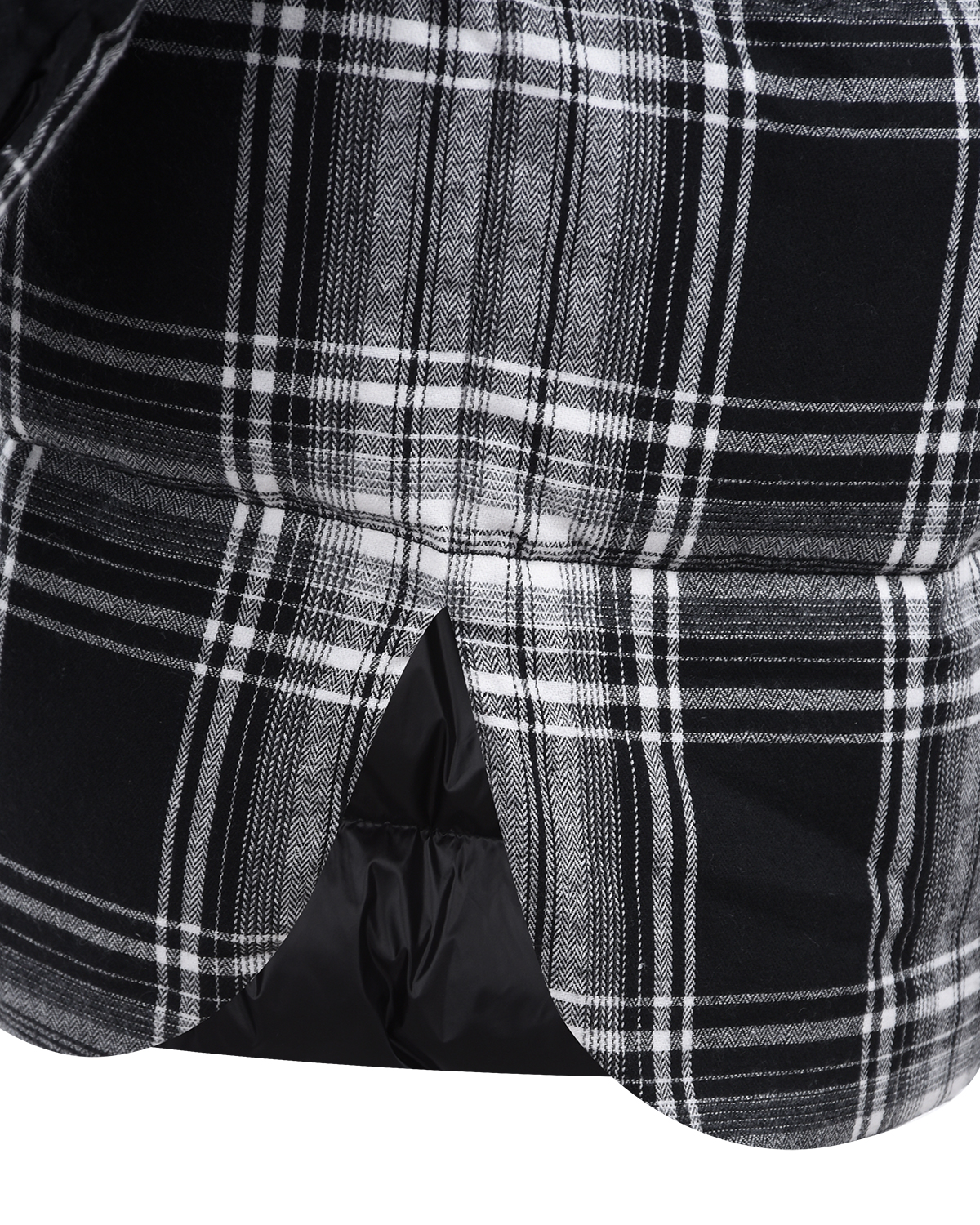 Пальто имитирующее рубашку в клетку Parosh, размер 42, цвет черный - фото 9