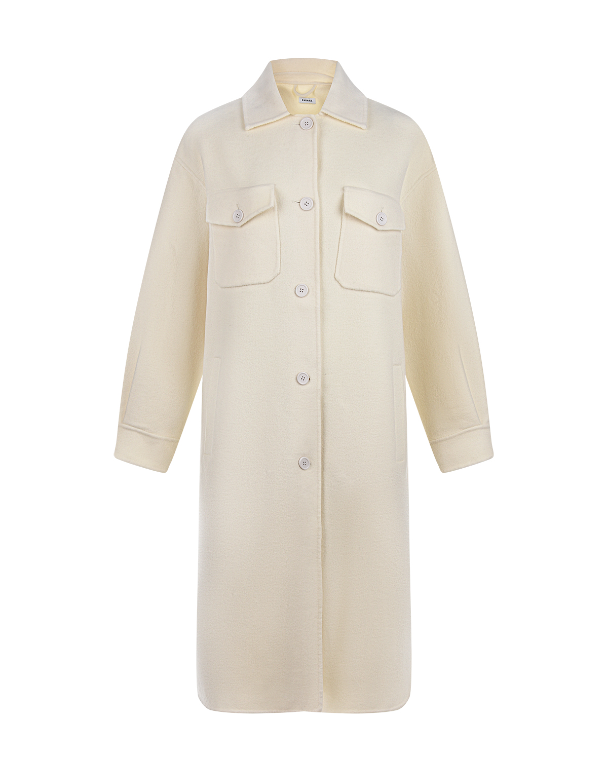 Шерстяное пальто с бахромой на спинке Parosh, размер 44, цвет нет цвета