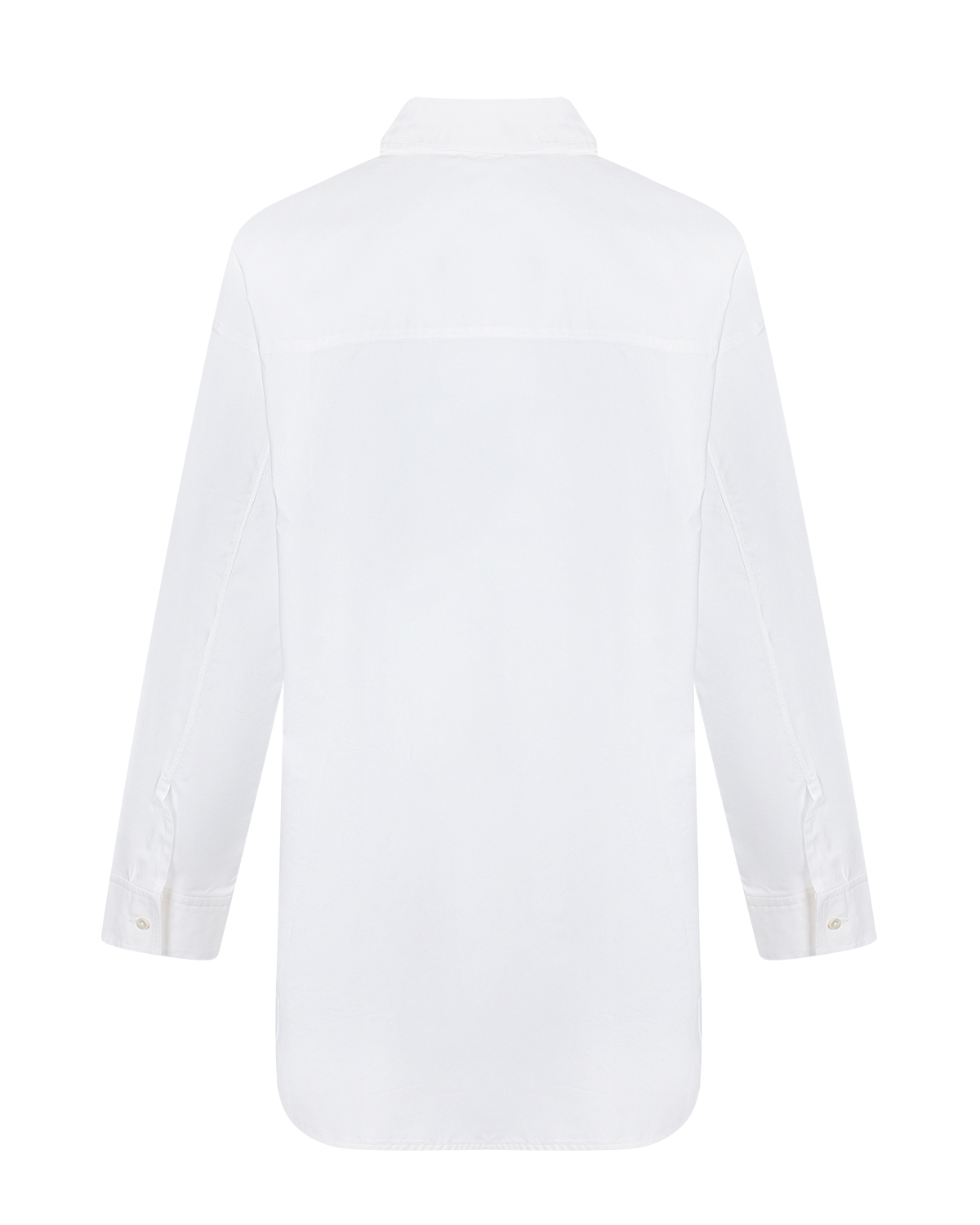 Удлиненная белая рубашка Parosh, размер 38, цвет белый - фото 5