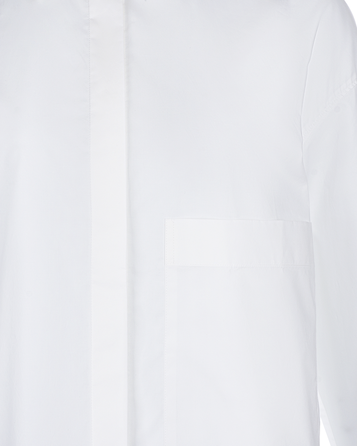Удлиненная белая рубашка Parosh, размер 38, цвет белый - фото 6