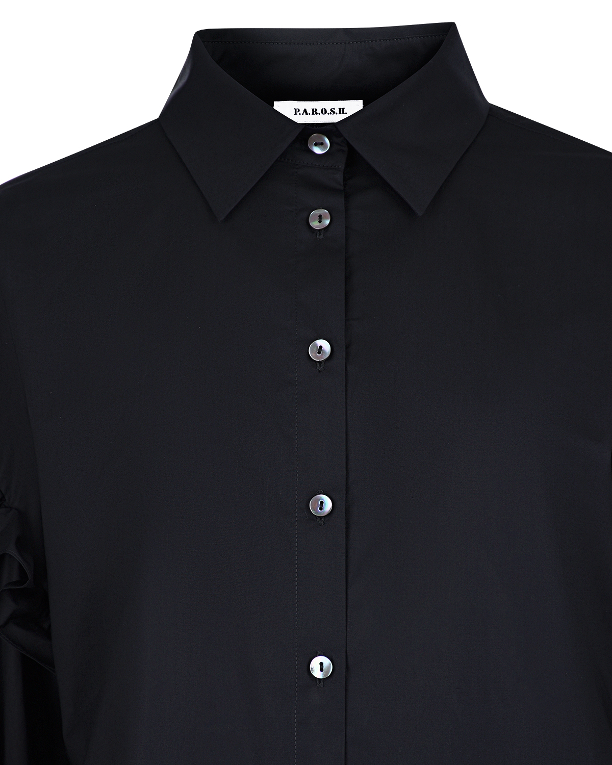 Черный блузон с рюшами Parosh, размер 40 - фото 5