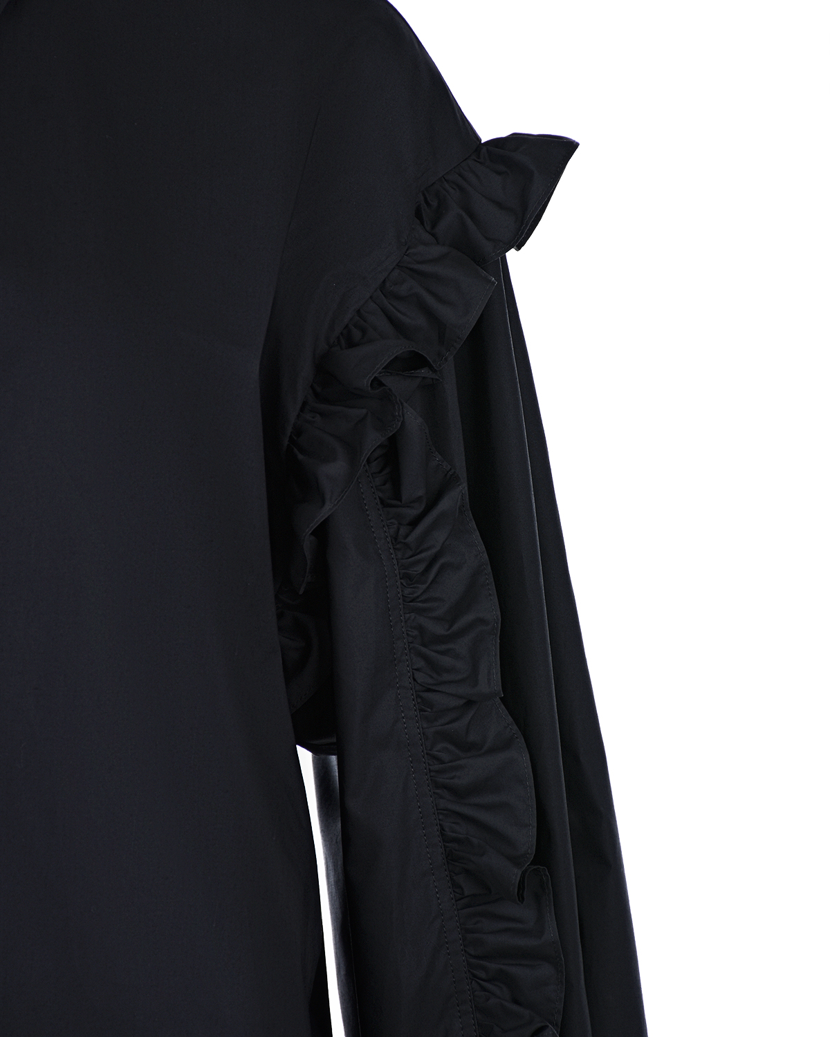 Черный блузон с рюшами Parosh, размер 40 - фото 7