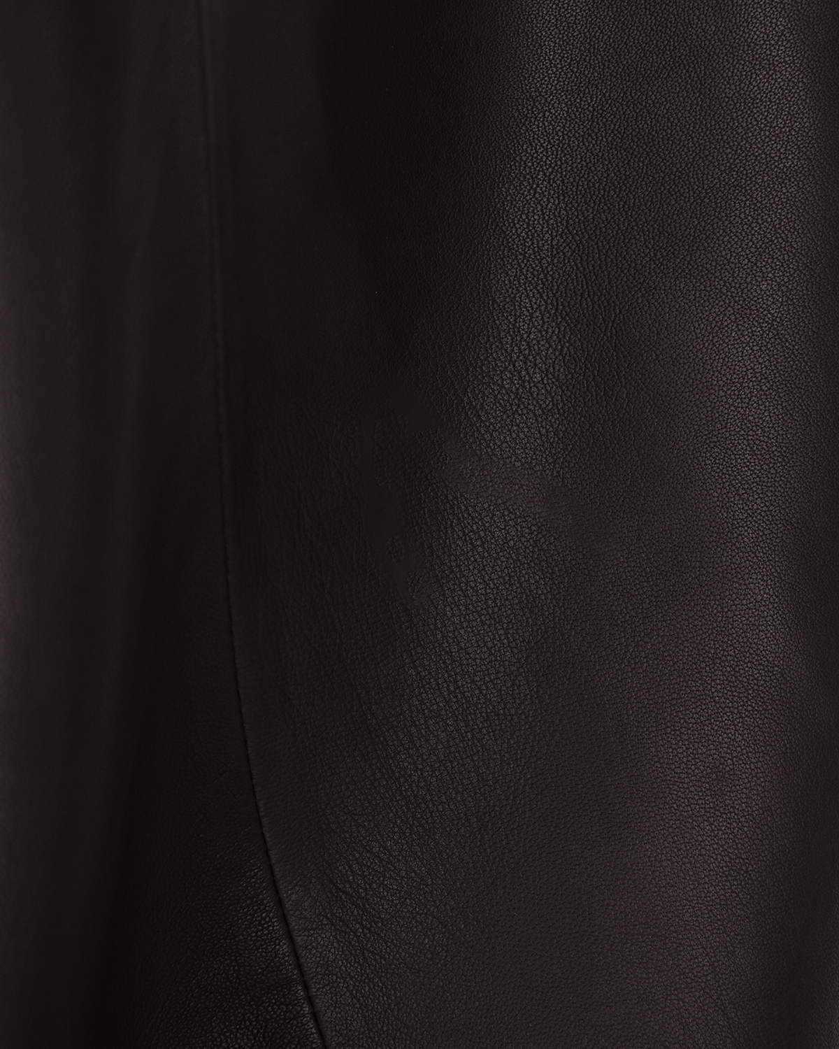 Черная кожаная юбка Parosh, размер 40, цвет коричневый - фото 5