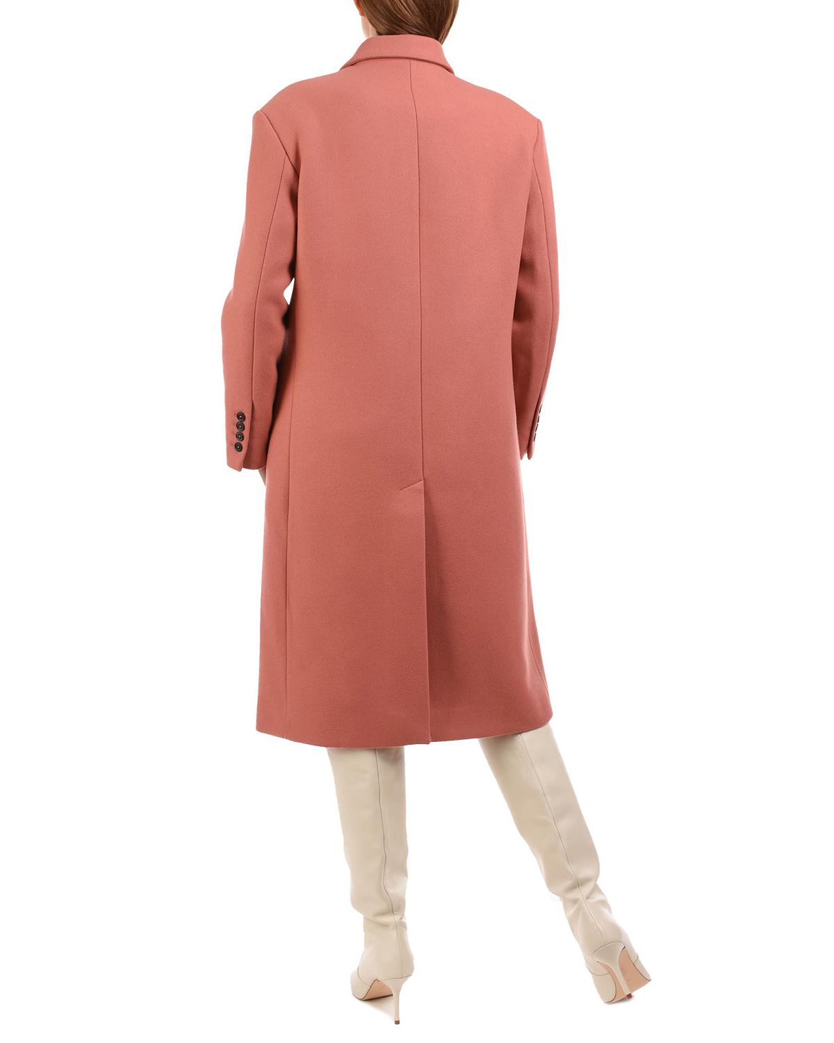 Двубортное пальто oversize Paul&Joe, размер 40, цвет розовый - фото 3