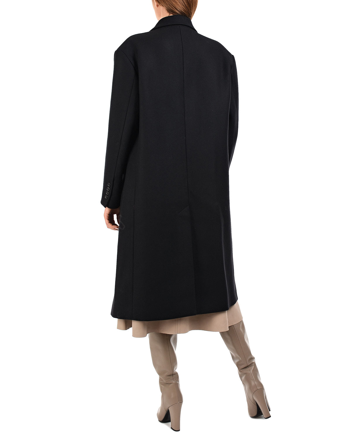 Черное пальто oversize Paul&Joe, размер 42, цвет черный - фото 4