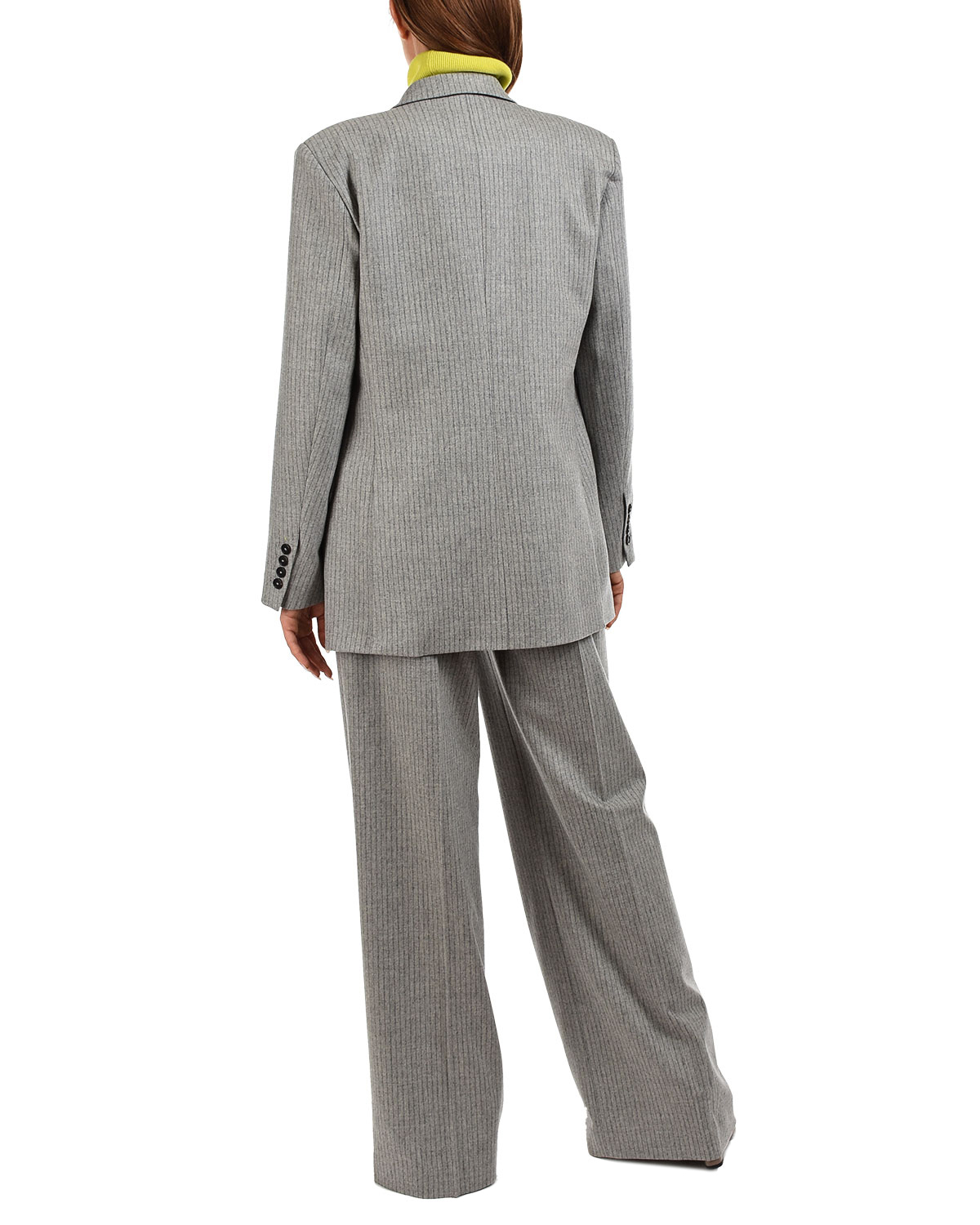 Жакет oversize в полоску Paul&Joe, размер 42, цвет серый - фото 4