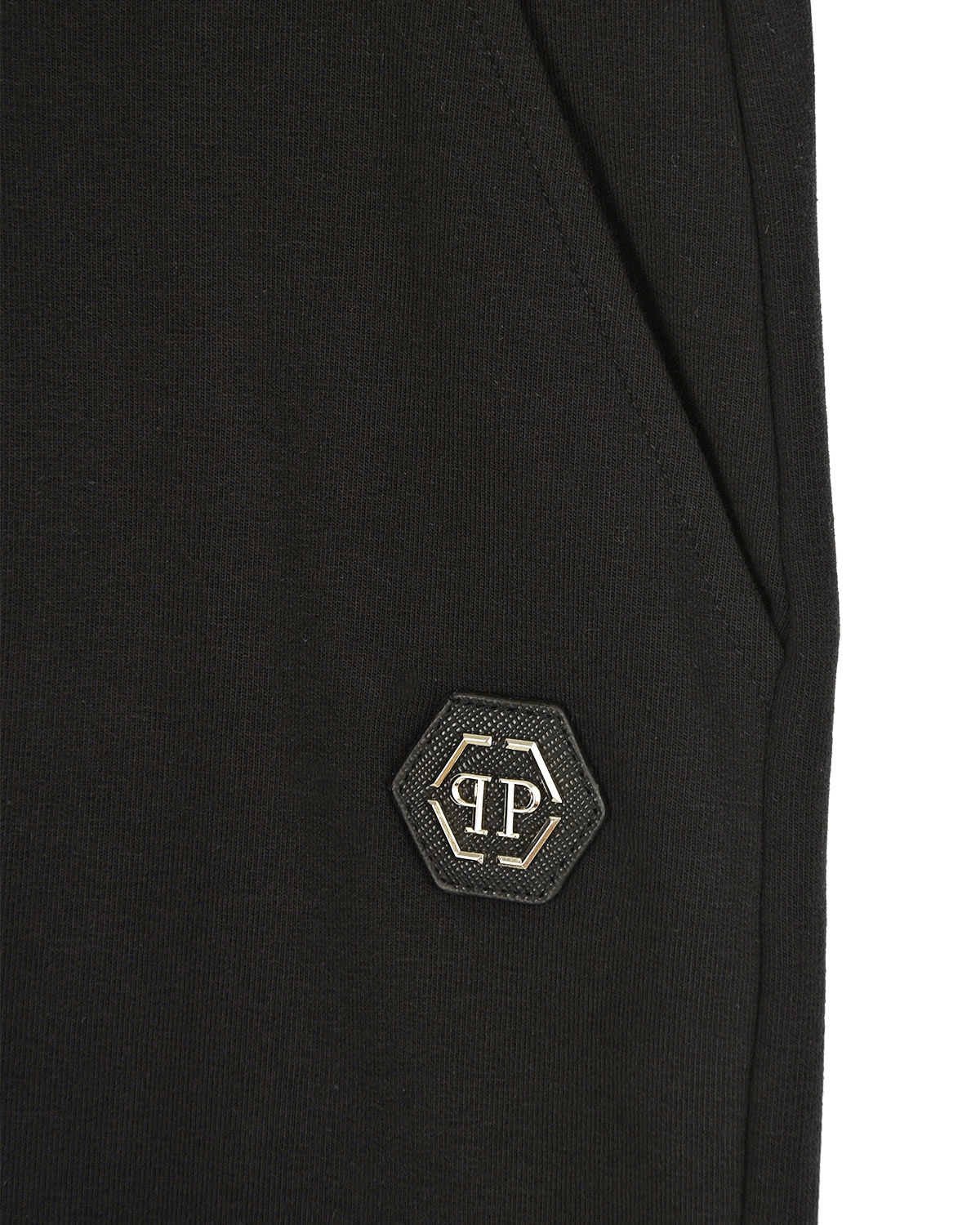 Черные спортивные брюки с принтом "Teddy" Philipp Plein детские, размер 140, цвет черный - фото 3